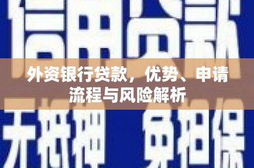 怀安外资银行贷款，优势、申请流程与风险解析