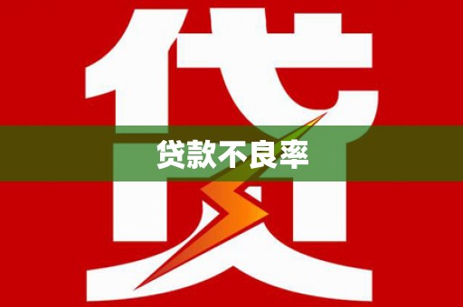 怀安贷款不良率