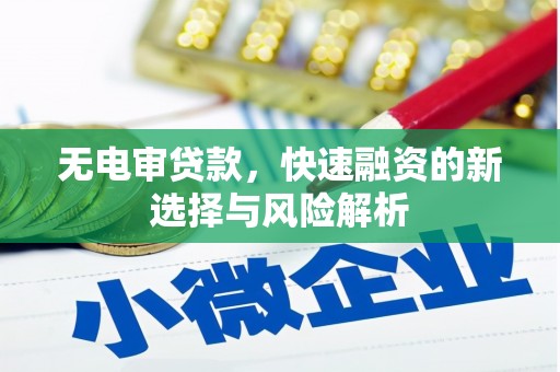 怀安无电审贷款，快速融资的新选择与风险解析
