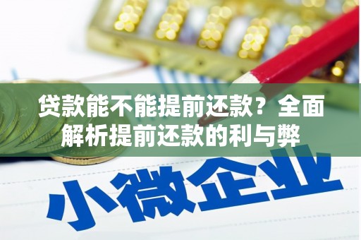 怀安贷款能不能提前还款？全面解析提前还款的利与弊