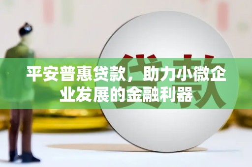 怀安平安普惠贷款，助力小微企业发展的金融利器