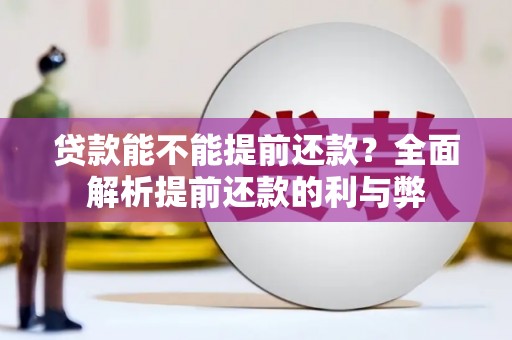 怀安贷款能不能提前还款？全面解析提前还款的利与弊