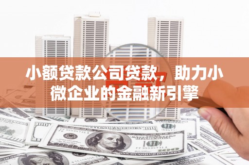 怀安小额贷款公司贷款，助力小微企业的金融新引擎