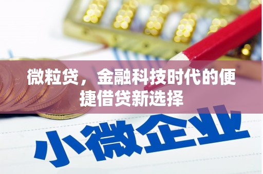 怀安微粒贷，金融科技时代的便捷借贷新选择