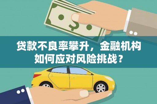怀安贷款不良率攀升，金融机构如何应对风险挑战？